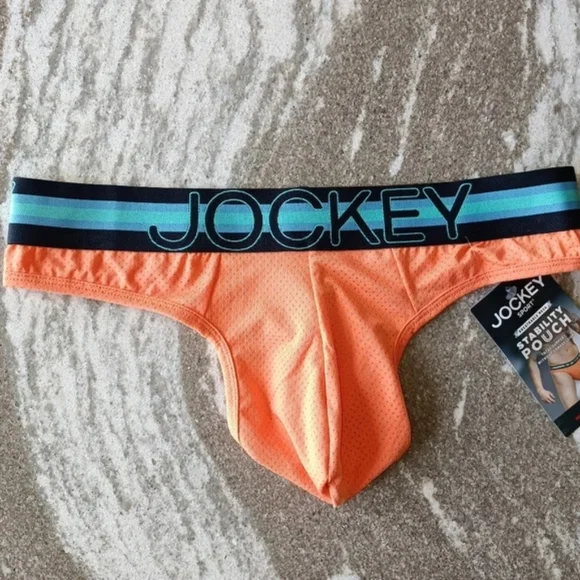 Jockey Sport Men's Stability Pouch Microfiber Thong Underwear New Size Medium - Picture 2 of 4